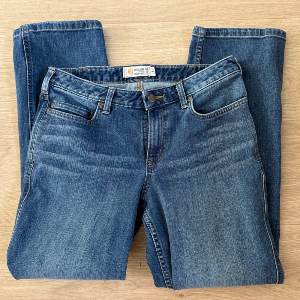 Carhartt Original Fit Denim Jeans, Size 8